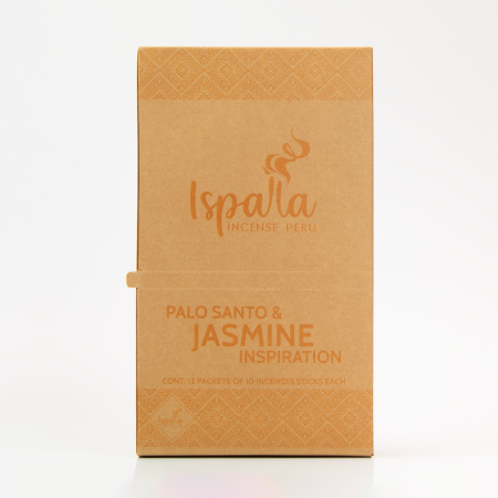 Ispalla Palo Santo & Jasmine Incense (Inspiration)- Retail Display Box- 12 packs 